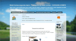 Desktop Screenshot of casasmovilesytransportecaravanhomes.com